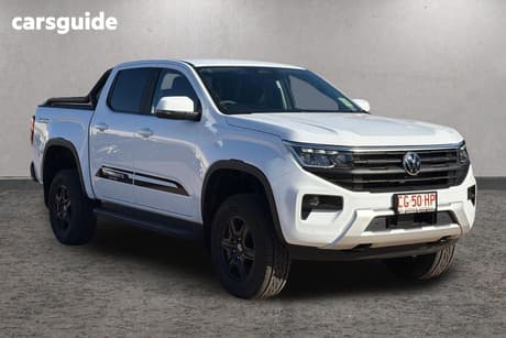 White 2025 Volkswagen Amarok Dual Cab Utility 10-Deserts Edt Tdi500 4Motion