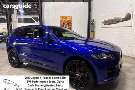 Blue 2019 Jaguar F-Pace Wagon 25D R-Sport Awd (177Kw)