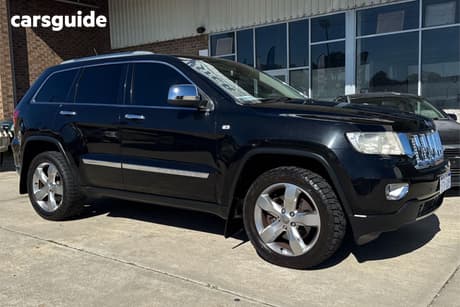 Black 2012 Jeep Grand Cherokee Wagon Overland (4X4)