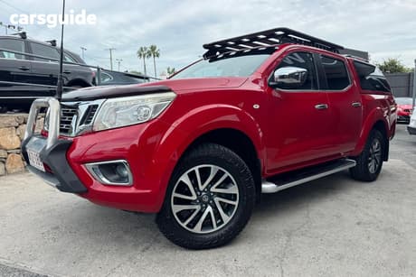 Red 2015 Nissan Navara Dual Cab Utility St (4X4)