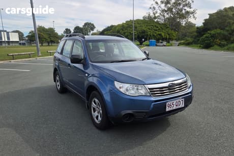 Blue 2010 Subaru Forester Wagon X