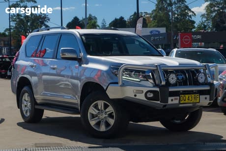Silver 2023 Toyota Landcruiser Prado Wagon Gxl