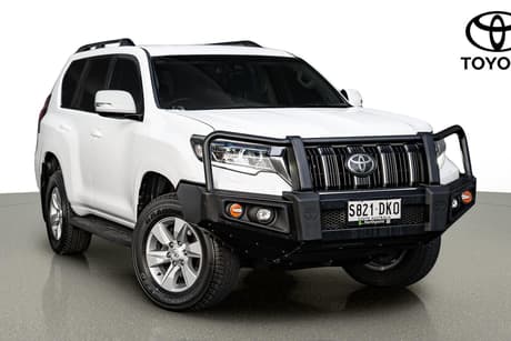 White 2018 Toyota Landcruiser Prado Wagon Gxl (4X4)