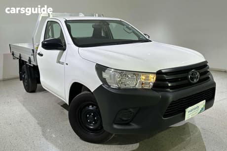 White 2024 Toyota Hilux Cab Chassis Workmate (4X2)