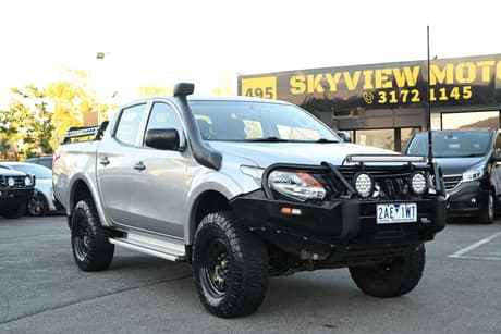Silver 2017 Mitsubishi Triton Dual Cab Utility Glx (4X4)