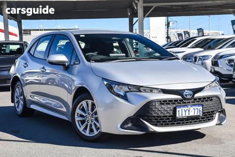 Silver 2024 Toyota Corolla Hatchback Ascent Sport Hybrid