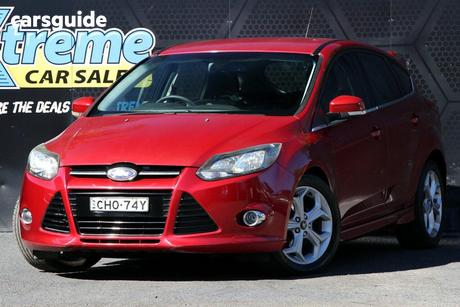 Red 2012 Ford Focus Hatchback Sport