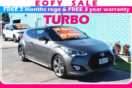 Grey 2012 Hyundai Veloster Coupe Sr Turbo