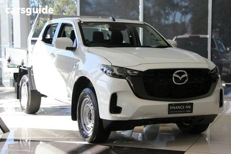White 2025 Mazda BT-50 Dual Cab Chassis Xs (4X4)