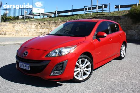 Red 2010 Mazda 3 Hatchback Sp25