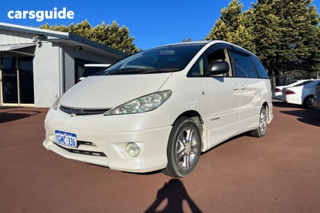 White 2004 Toyota Estima SUV AERAS