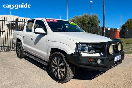 White 2013 Volkswagen Amarok Dual Cab Utility Tdi400 Trendline (4X4)
