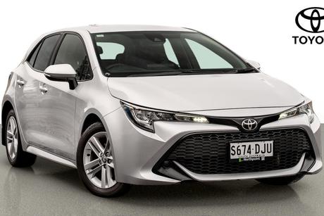 Silver 2021 Toyota Corolla Hatchback Ascent Sport