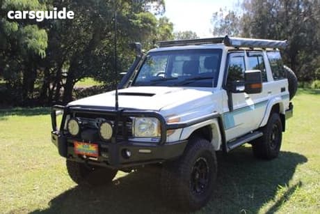 White 2014 Toyota Landcruiser Wagon Workmate (4X4)