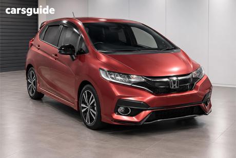 Red 2018 Honda Fit Hatchback (Hybrid)