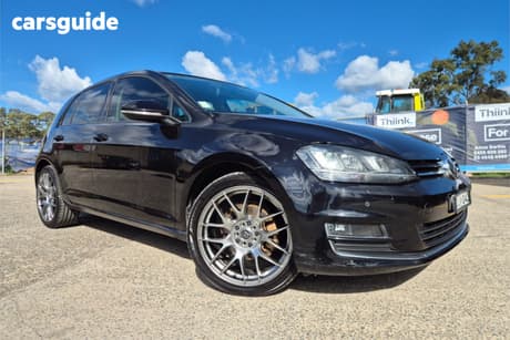 Black 2015 Volkswagen Golf Hatchback 110 Tdi Highline