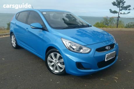 Blue 2018 Hyundai Accent Hatchback Sport