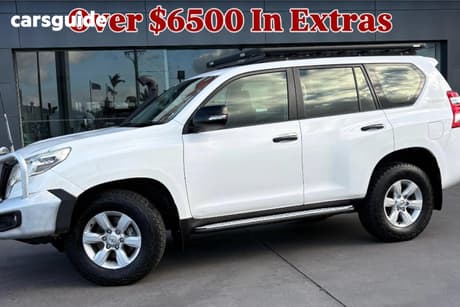 White 2015 Toyota Landcruiser Prado Wagon Gx (4X4)