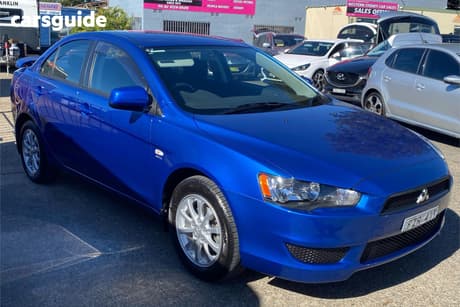 Blue 2011 Mitsubishi Lancer Sedan Sx