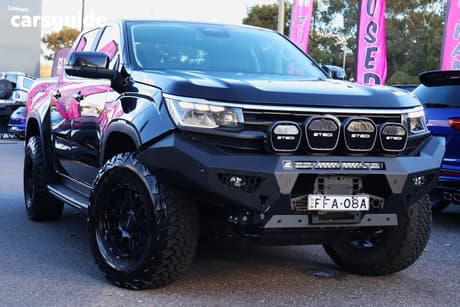 Black 2024 Volkswagen Amarok Dual Cab Utility Life Tdi500 4Motion