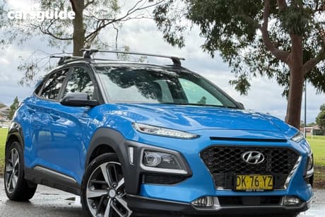 Blue 2018 Hyundai Kona Hatch