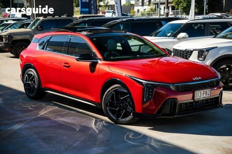 Red 2025 Kia K4 Hatchback Gt-Line