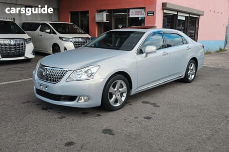 Blue 2010 Toyota Crown Sedan MAJESTA (HYBRID) URS206