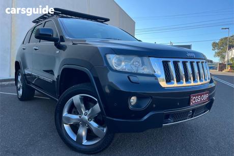 Black 2012 Jeep Grand Cherokee Wagon Overland (4X4)