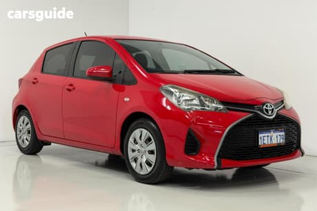 Red 2014 Toyota Yaris Hatchback Ascent