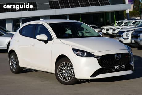 White 2023 Mazda 2 Hatchback G15 Evolve