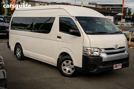 White 2014 Toyota HiAce Bus Commuter