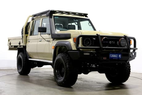 Brown 2025 Toyota Landcruiser 70 Series Double Cab Chassis Lc79 Gxl + Diff Locks