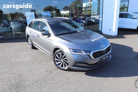 Grey 2022 Skoda Octavia Wagon Style 110Tsi