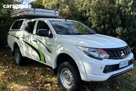 White 2018 Mitsubishi Triton Dual Cab Utility Glx (4X4)