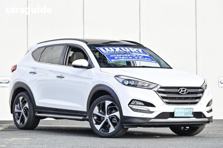 White 2017 Hyundai Tucson Wagon Highlander (Awd)