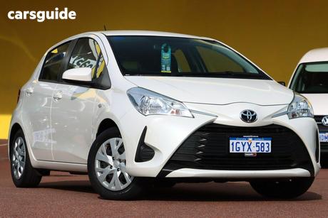 White 2019 Toyota Yaris Hatchback Ascent