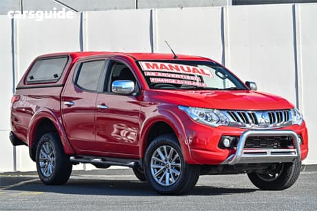 Red 2015 Mitsubishi Triton Dual Cab Utility Gls (4X4)