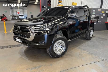 Black 2023 Toyota Hilux Double Cab Chassis Sr5 (4X4)