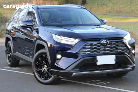 Blue 2025 Toyota RAV4 Wagon Cruiser (2Wd) Hybrid