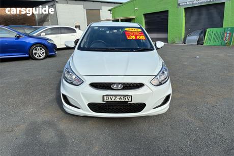 White 2017 Hyundai Accent Hatchback Sport
