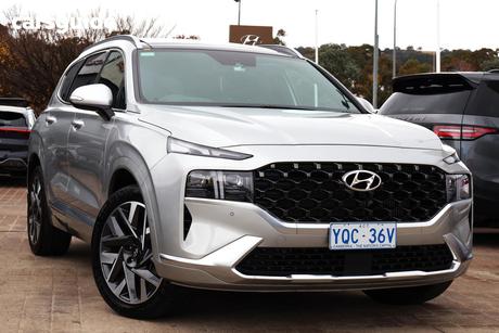 Silver 2022 Hyundai Santa FE Wagon Highlander Crdi (Awd)