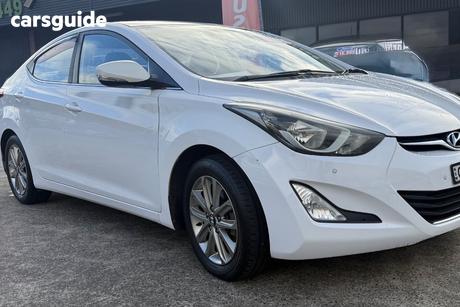 White 2014 Hyundai Elantra Sedan Trophy