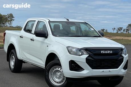 White 2026 Isuzu D-MAX Crew Cab Utility X-Rider (4X4)