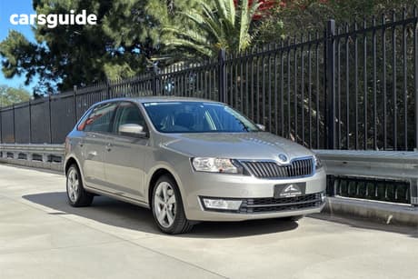 Beige 2014 Skoda Rapid Spaceback Wagon Ambition 90 Tsi