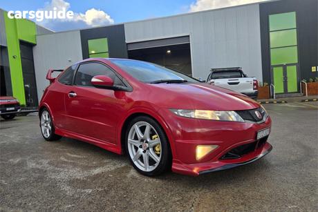 Red 2007 Honda Civic Hatchback Type R