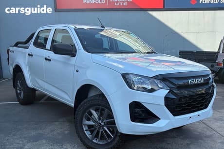 White 2025 Isuzu D-MAX Crew Cab Utility Sx (4X4)