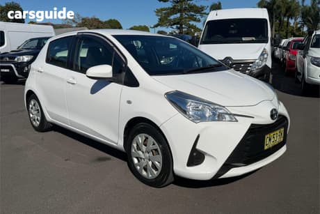 White 2017 Toyota Yaris Hatchback Ascent