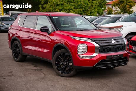 Red 2024 Mitsubishi Outlander Wagon Black Edition 7 Seat (2Wd)
