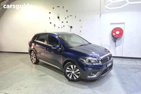 Blue 2018 Suzuki S-Cross Wagon Turbo Prestige