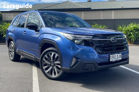 Blue 2025 Subaru Forester Wagon Hybrid Touring (Awd)